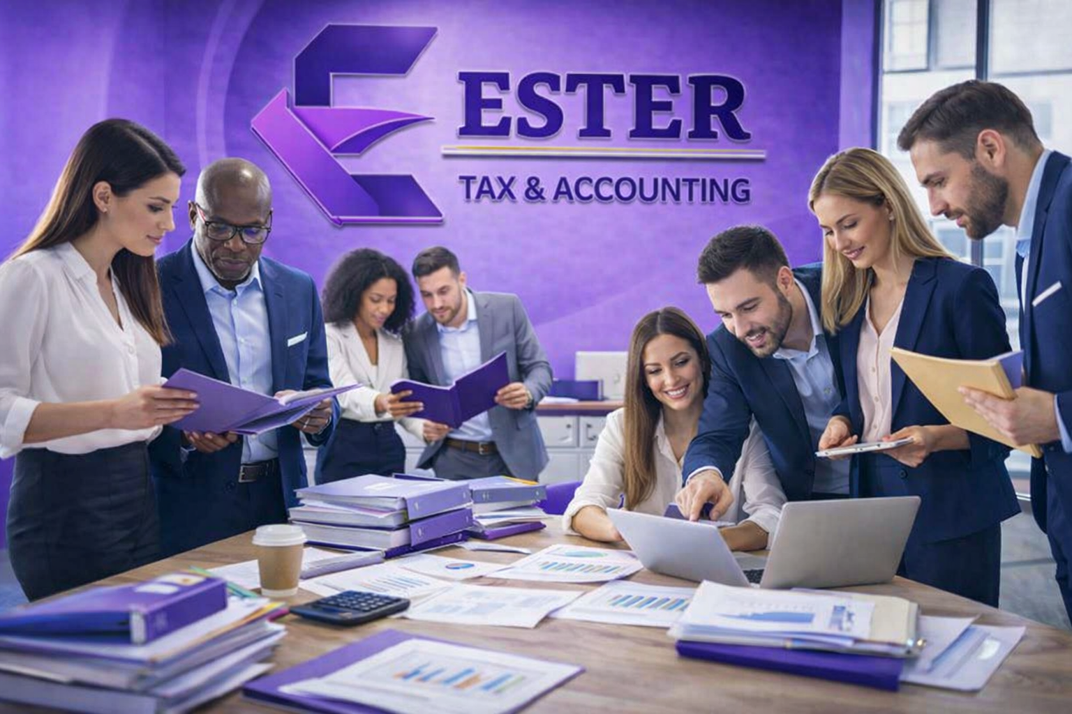 ESTER accounting team illustration